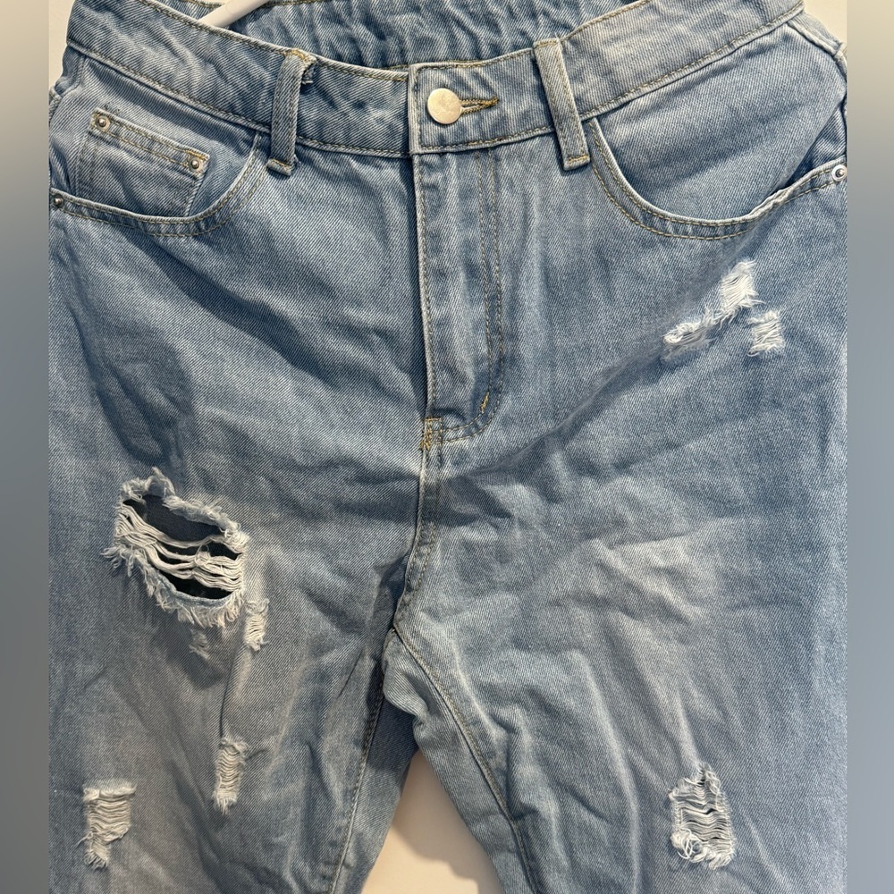 Brand New without tags | Women's high waisted | distressed jeans | size Medium - Picture 6 of 13